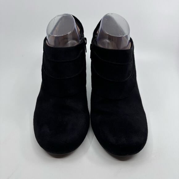 LifeStride Corie Ankle Bootie Microsuede Round Toe Black Womens Size US 10 EU 40 - Picture 2 of 8